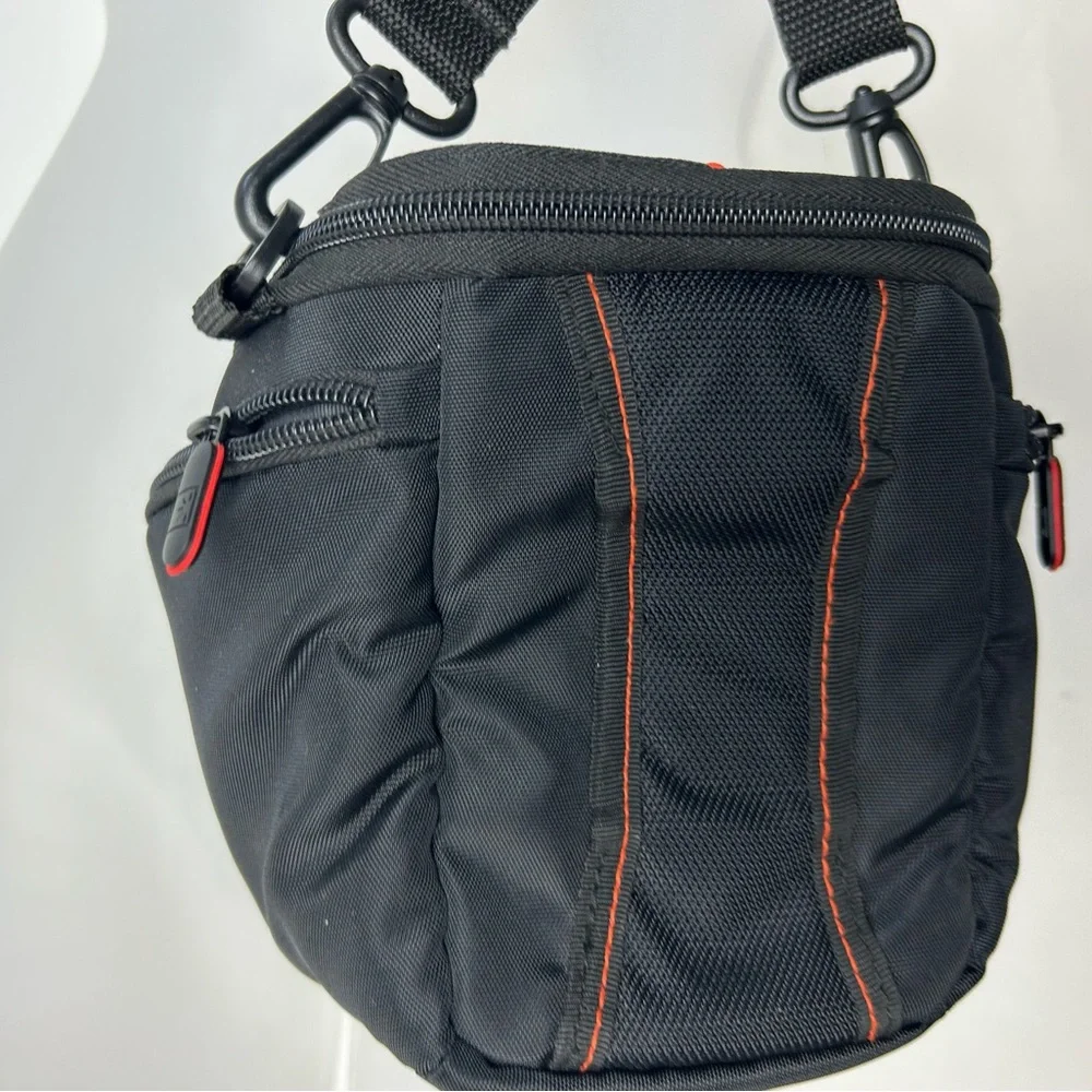 Case Logic Black Travel Camera Bag‎ Orange Piping Small
